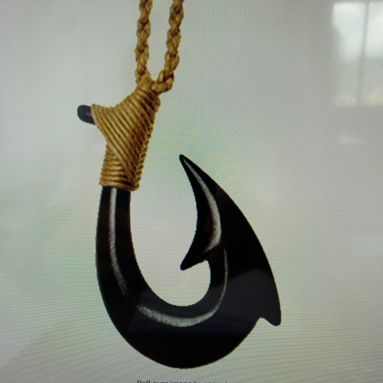 Fashion Hawaiian Fish Hook Bone Necklace 111538